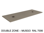 Receveur de douche, sur mesure : Largeur 160 à 210 cm x l. 70 à 100 cm. Bac à douche en résine anti glissant, finition misse, 10 couleurs, Livraison offerte